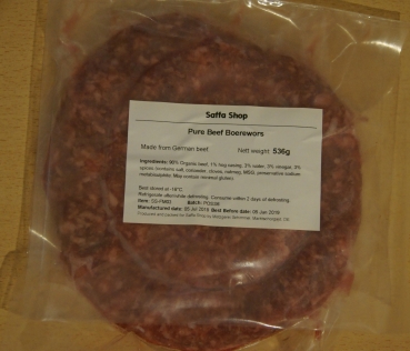 Pure Beef Boerewors - Chilli